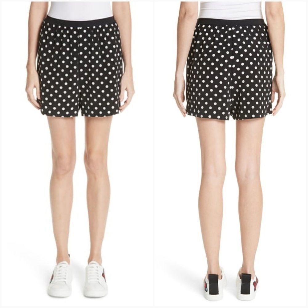 Marc Jacobs Polka Dot Silk Shorts Sz 0